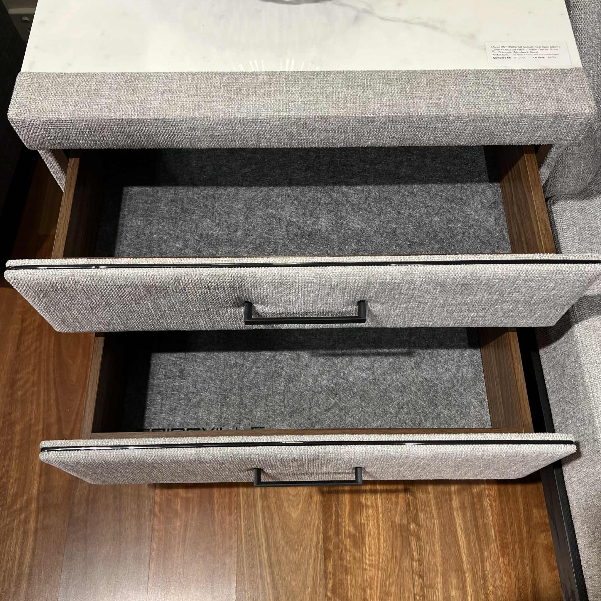 Arizona King Bed Set (G57 Bedside Tables (60cm) Marco Rug & Infinity X Mattress) Clearance - Image 13