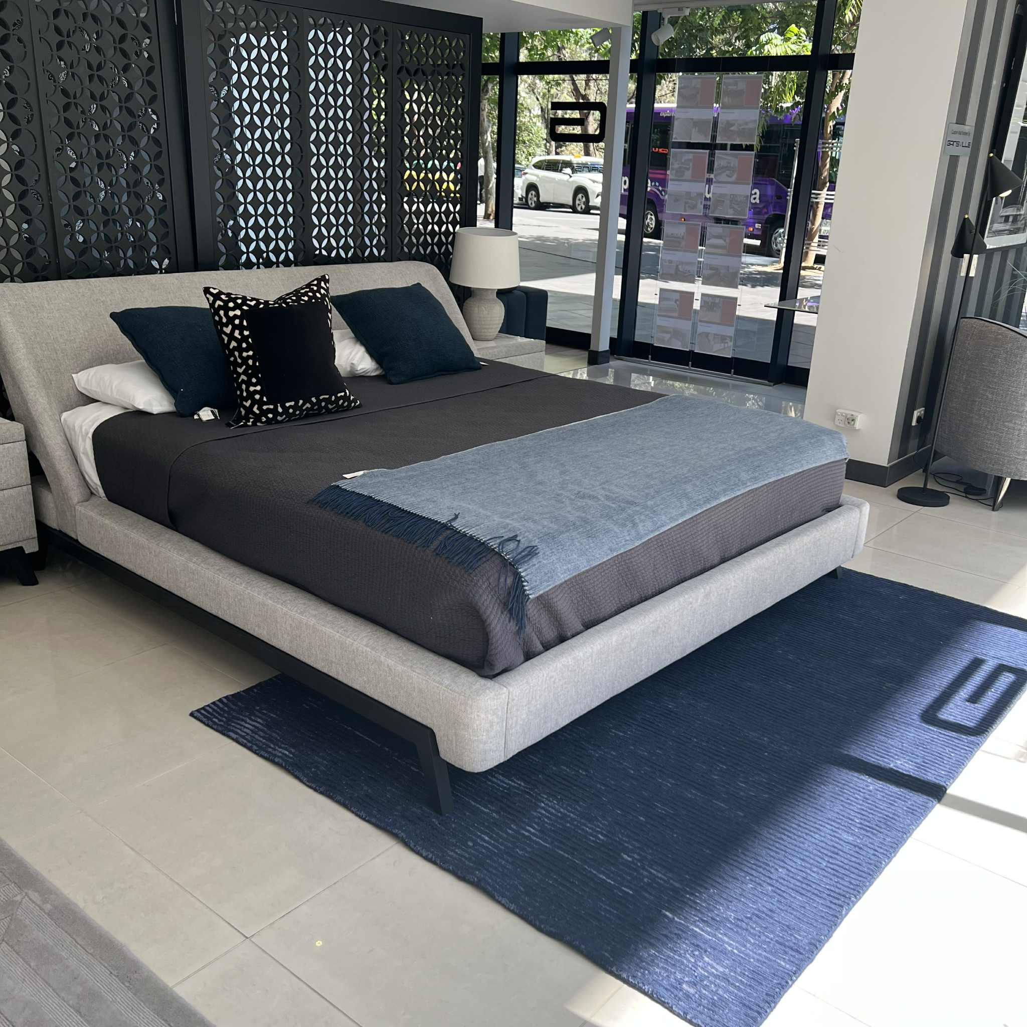 Arizona King Bed Set (G57 Bedside Tables (60cm) Marco Rug & Infinity X Mattress) Clearance - Image 2