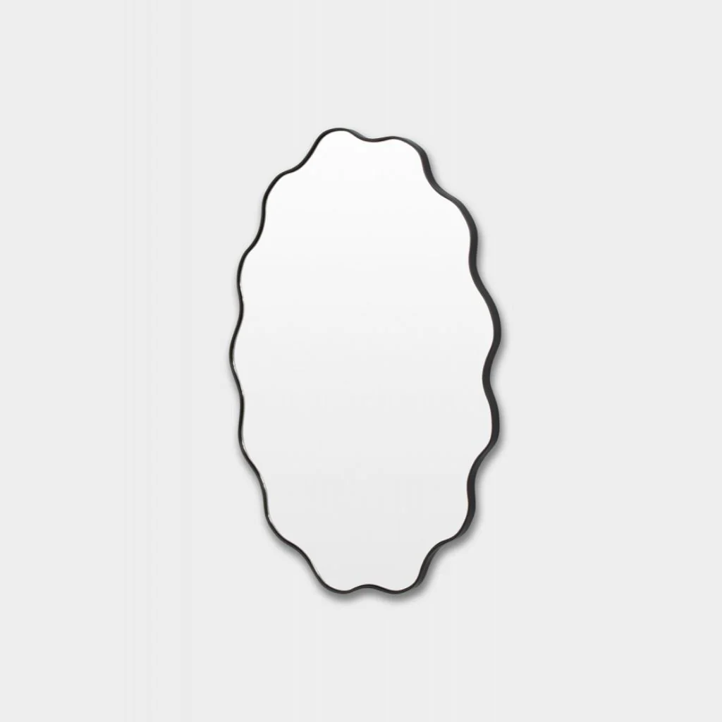 Artemis Black Oval Mirror - Image 5