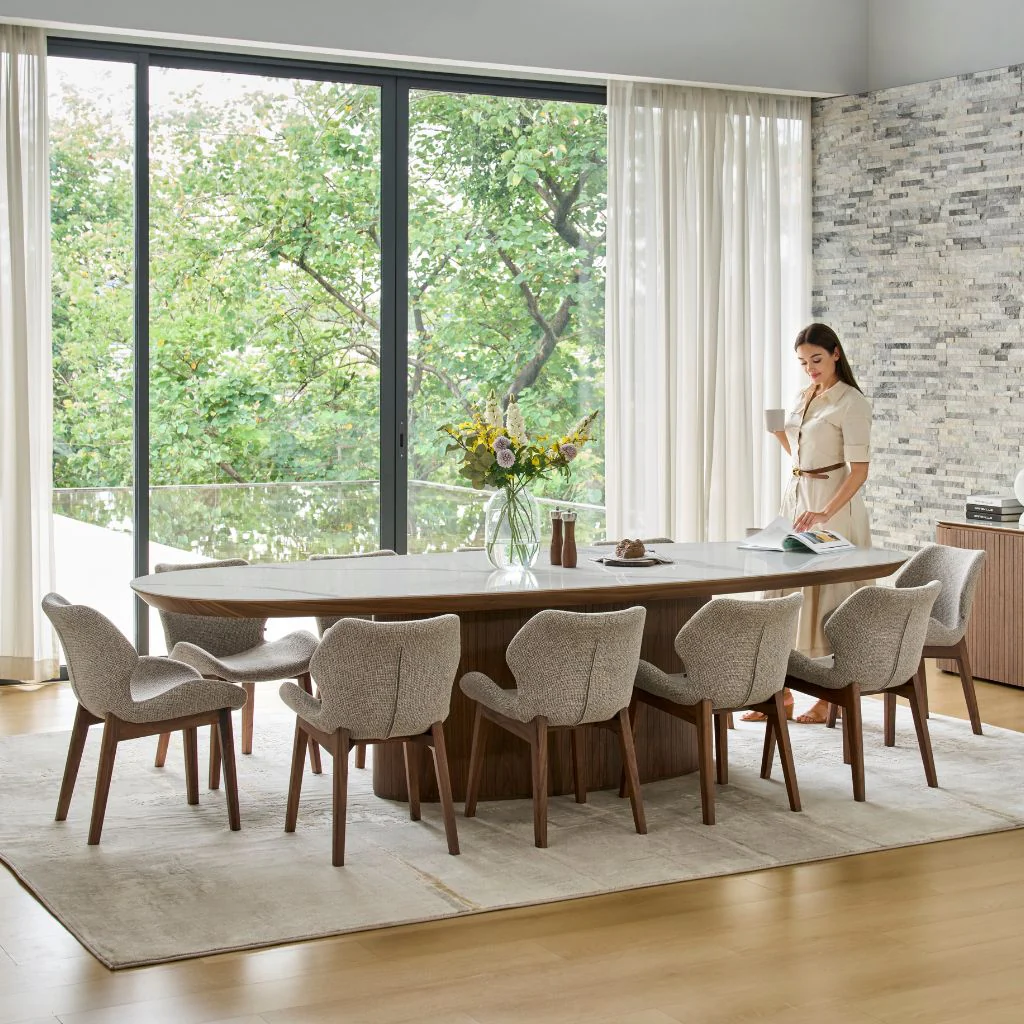 Ava Oval Dining Table - Image 4