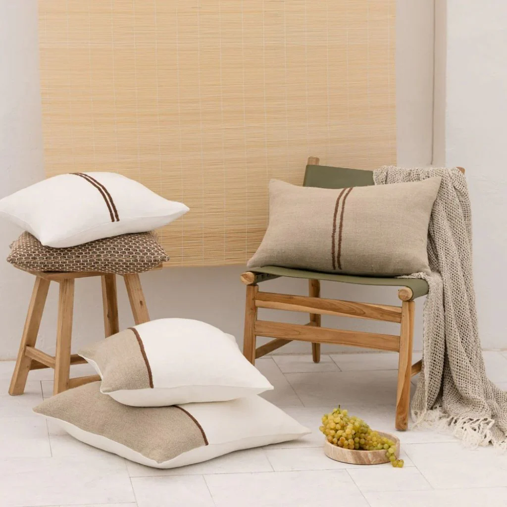 Bella Linen Cushion Natural - Image 2