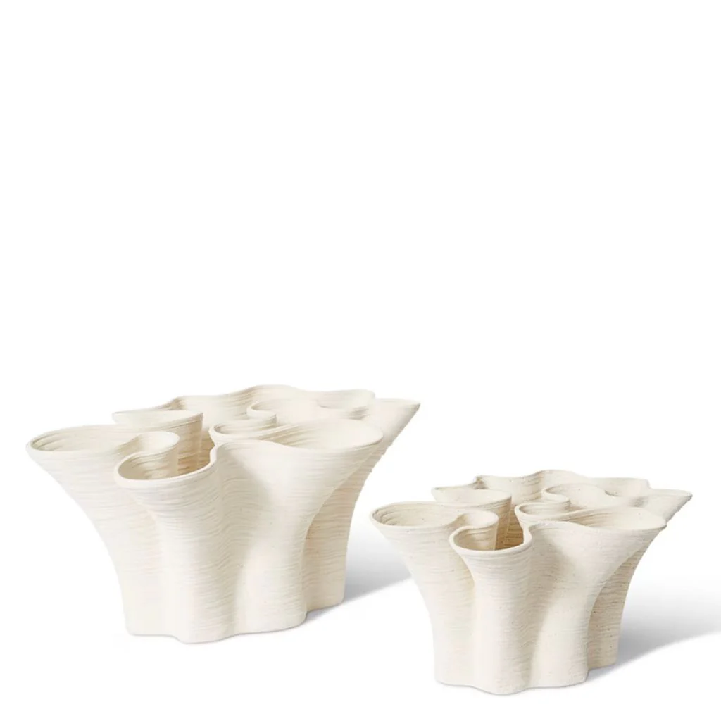 Gabriella Vessel Large Speckled Off-White - Image 2