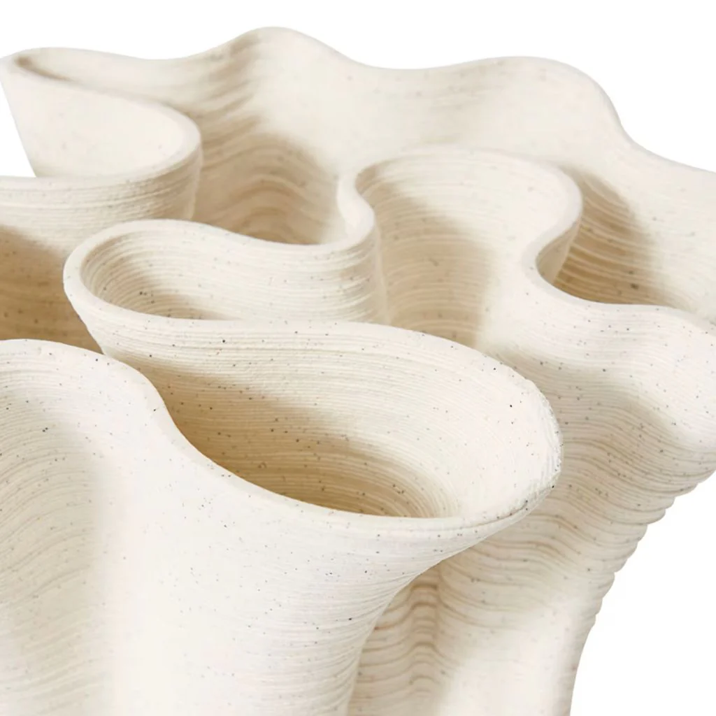 Gabriella Vessel Large Speckled Off-White - Image 3