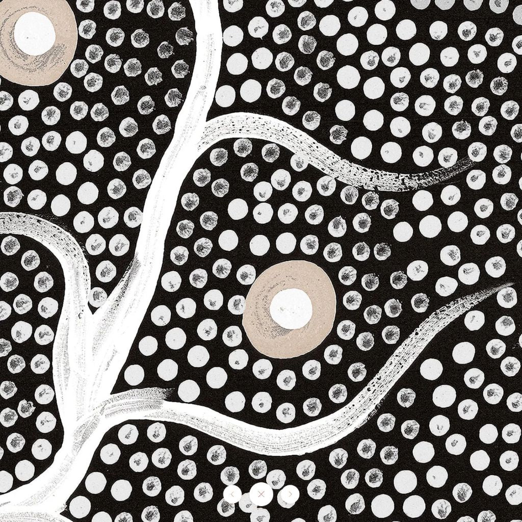 Waterhole Bush Tucker Dreaming Canvas - Image 4