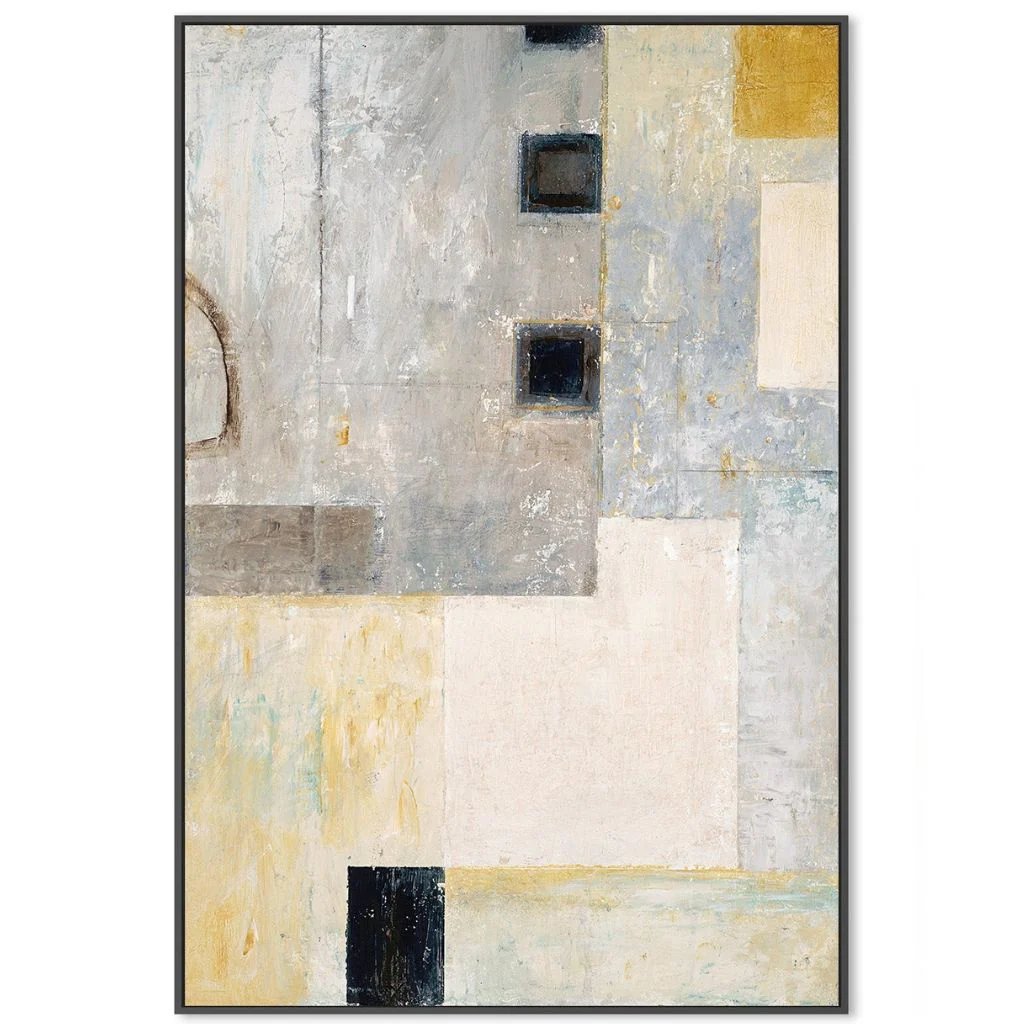 Grey City Blocks Canvas - Image 4