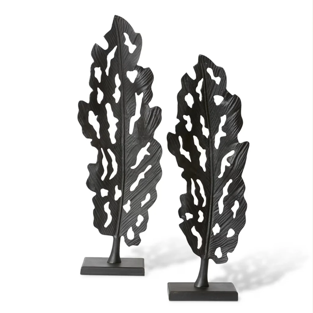Leafy Sculpture Black (Small) - Image 3