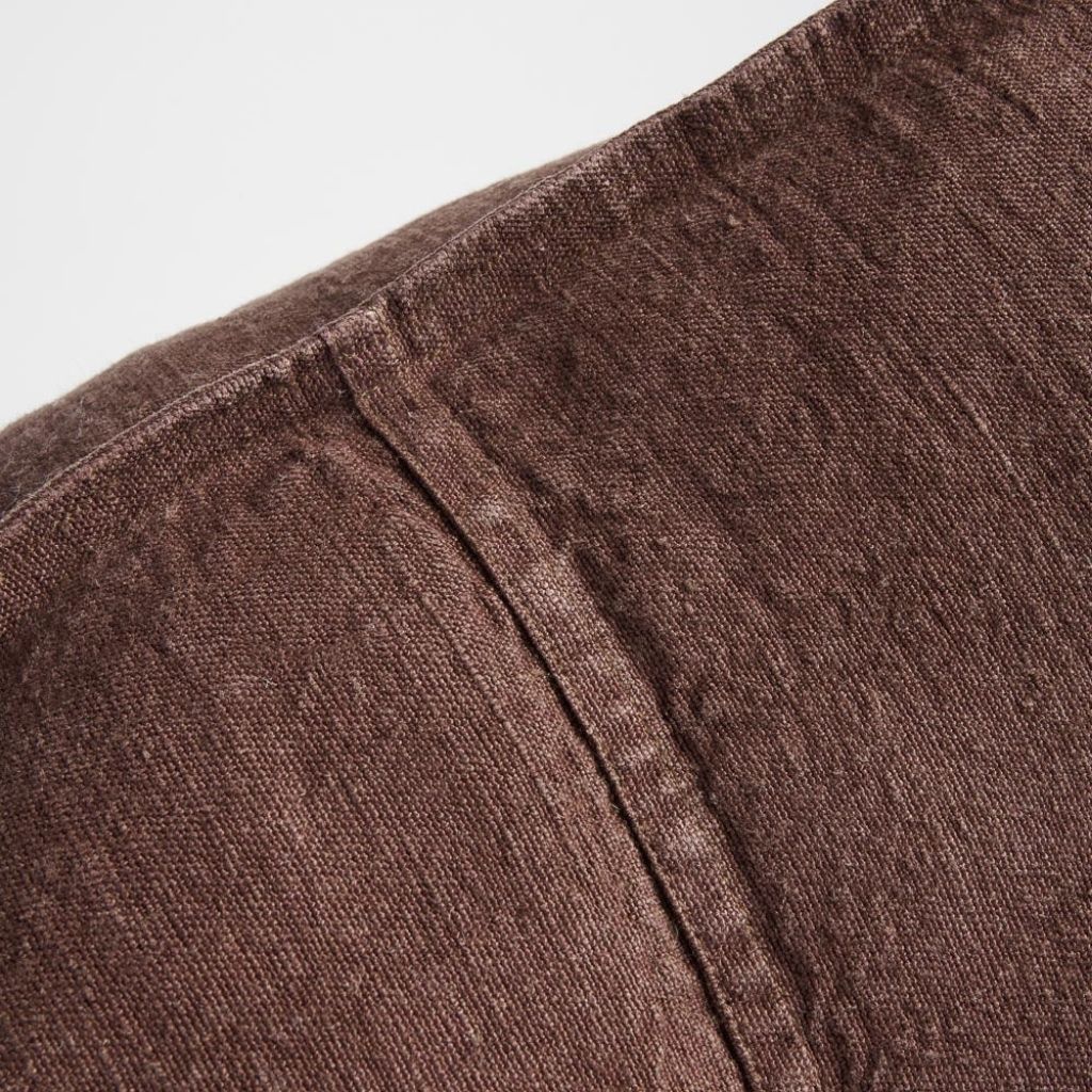 Luca Linen Cushion Chocolate - Image 7
