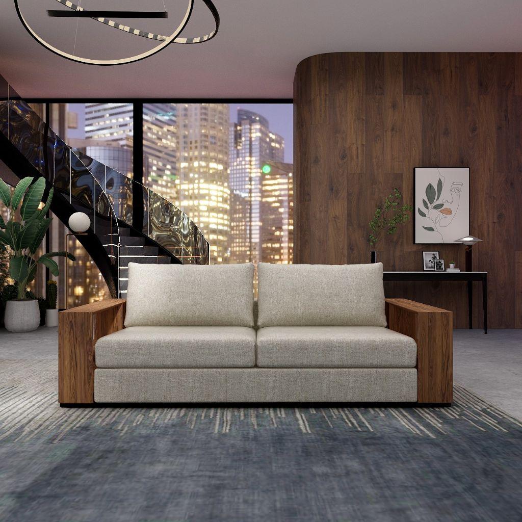 Miami 2 Seat Fabric Sofa - Image 3