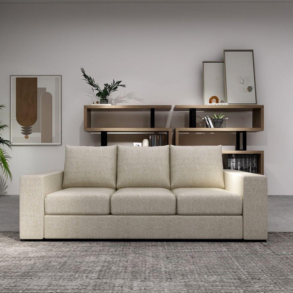 Miami 3 Seat Fabric Sofa - Image 3