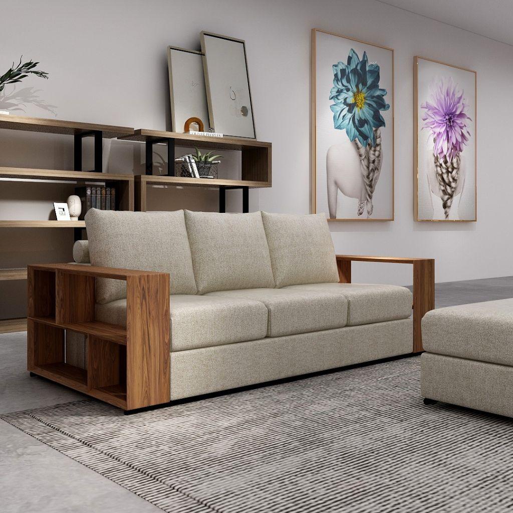 Miami 3 Seat Fabric Sofa - Image 4