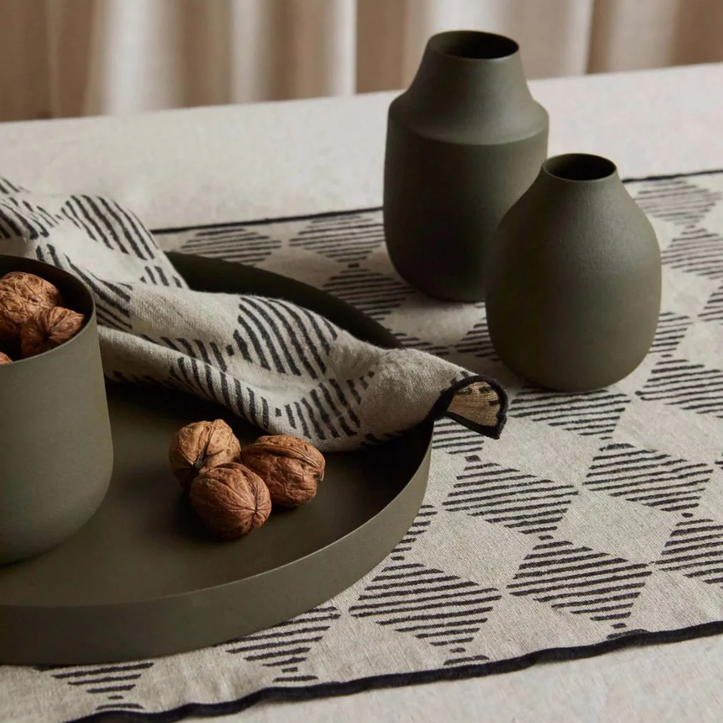 Mona Trio of Vases Olive - Image 3