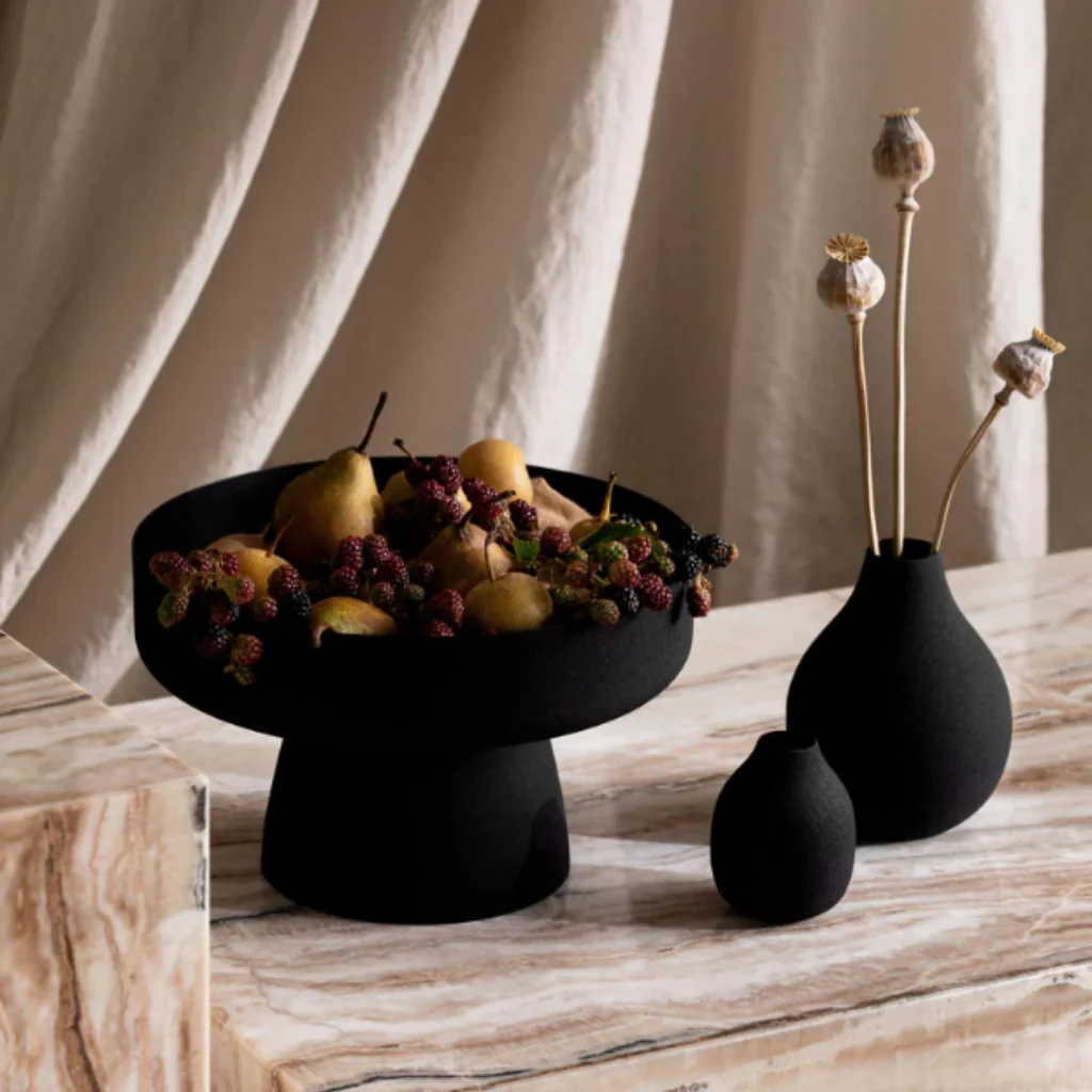 Mona Trio of Vases Black - Image 4