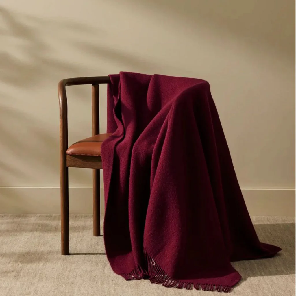 Nevis Throw Rhubarb - Image 2