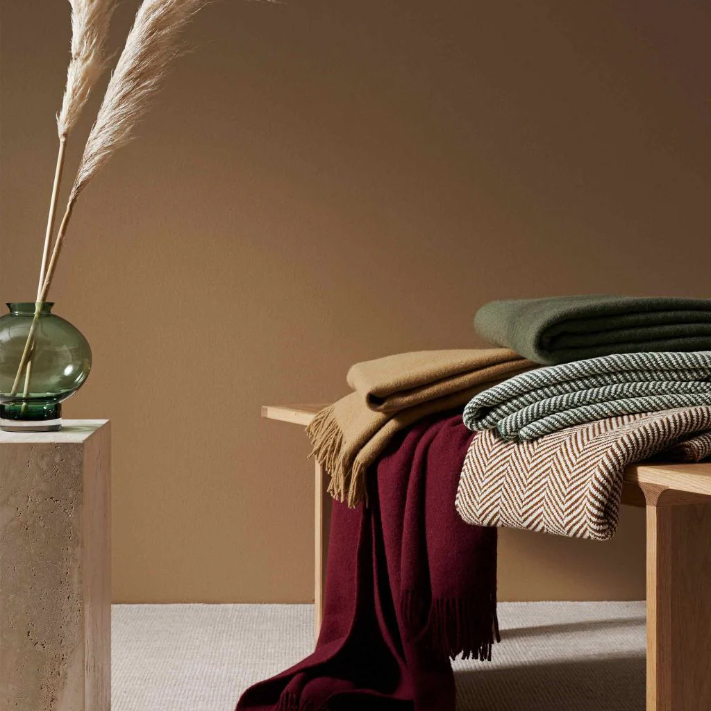 Nevis Throw Rhubarb - Image 4