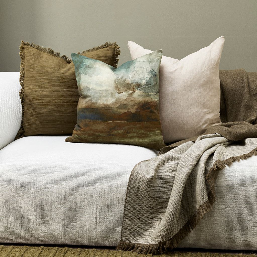 Otto Cushion Olive - Image 2