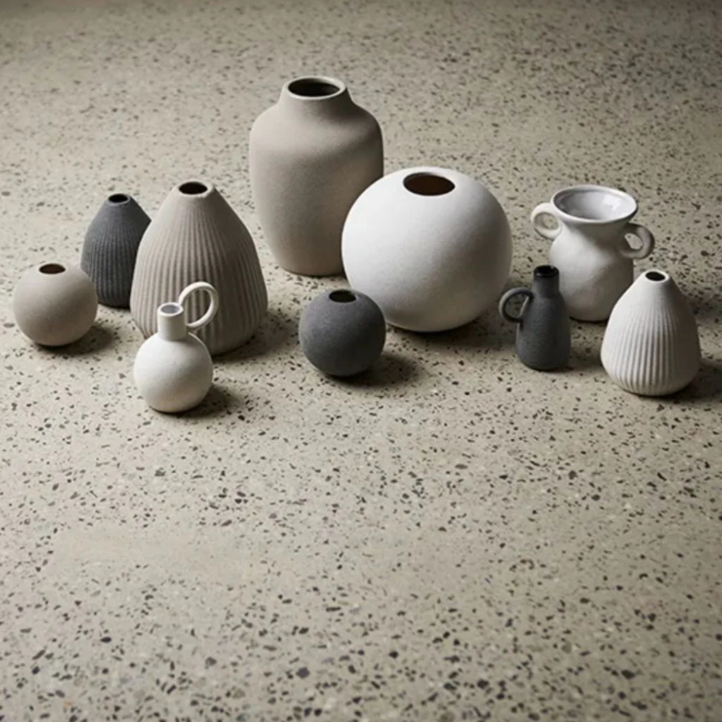Pilu Cone Vase Grey (Small) - Image 2