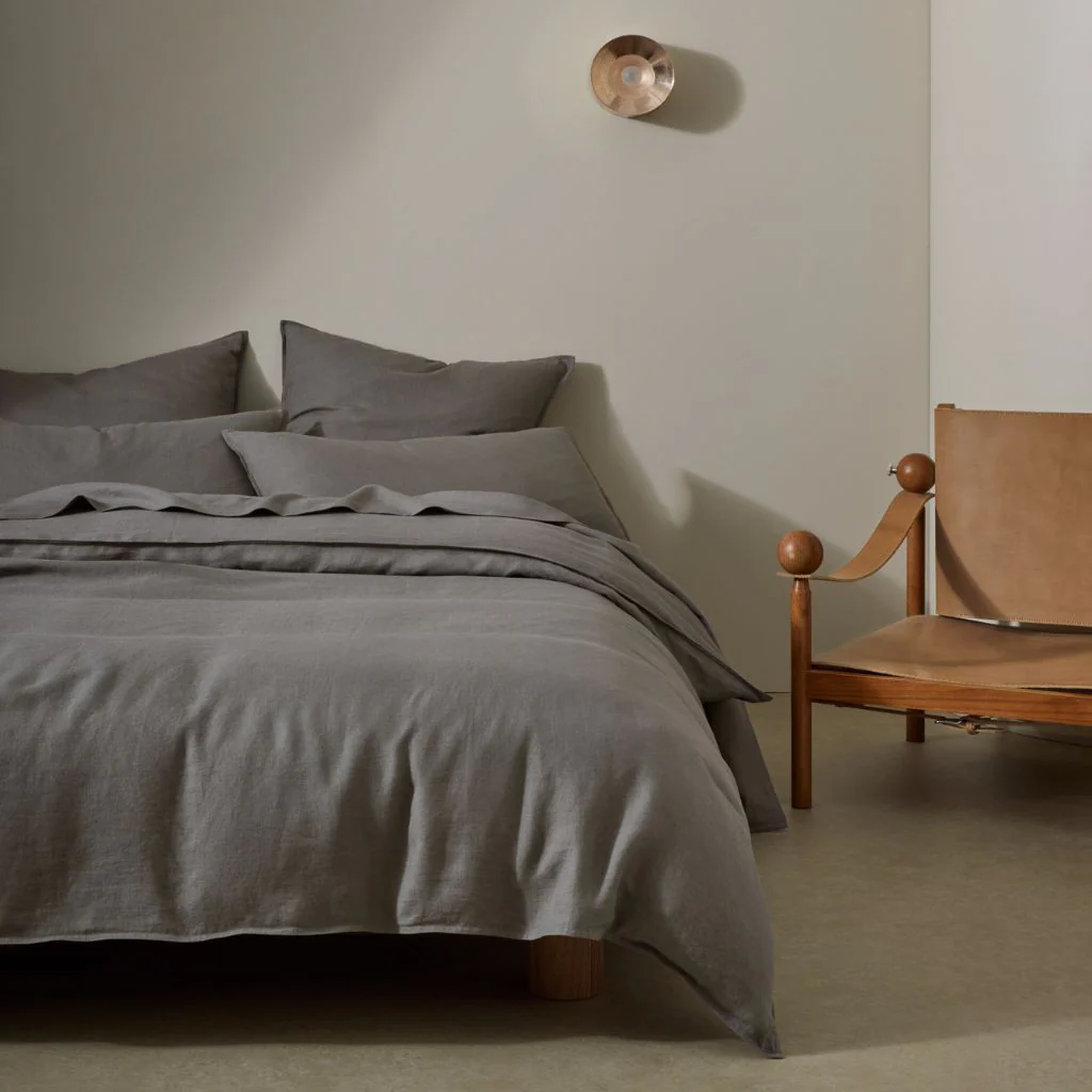 Ravello Fitted Sheet Charcoal - Image 2