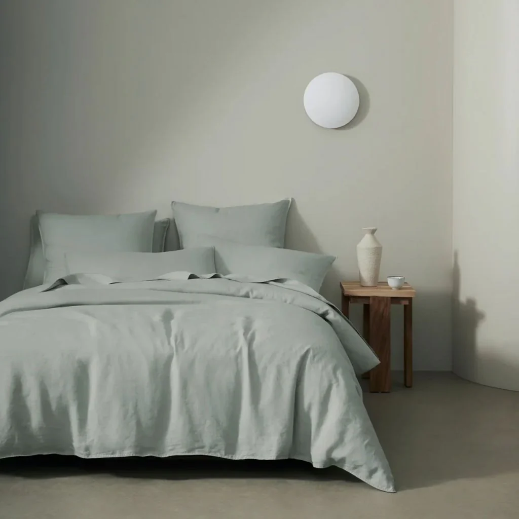 Ravello Fitted Sheet Sage - Image 4