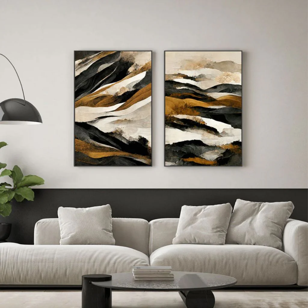 Rough Mountains 'B' Canvas - Image 2