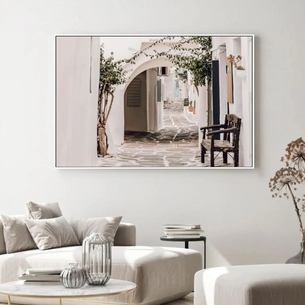 Alley In An Old Town Canvas - Image 2
