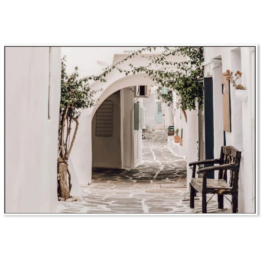 Alley In An Old Town Canvas - Image 3