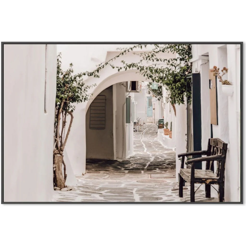 Alley In An Old Town Canvas - Image 4
