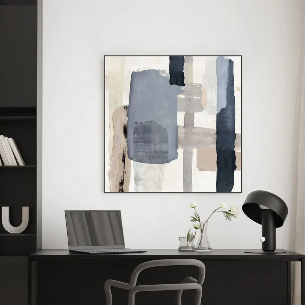 Tides in Check 'Style A' Canvas - Image 2